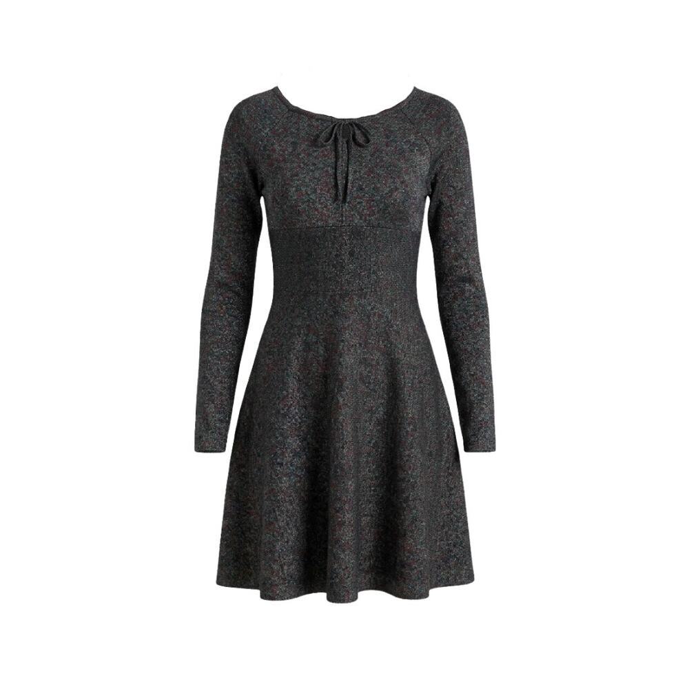 HYACINTH HOUSE  Black Metallic Selena Knit Mini Dress Size M NWT Retail $168
